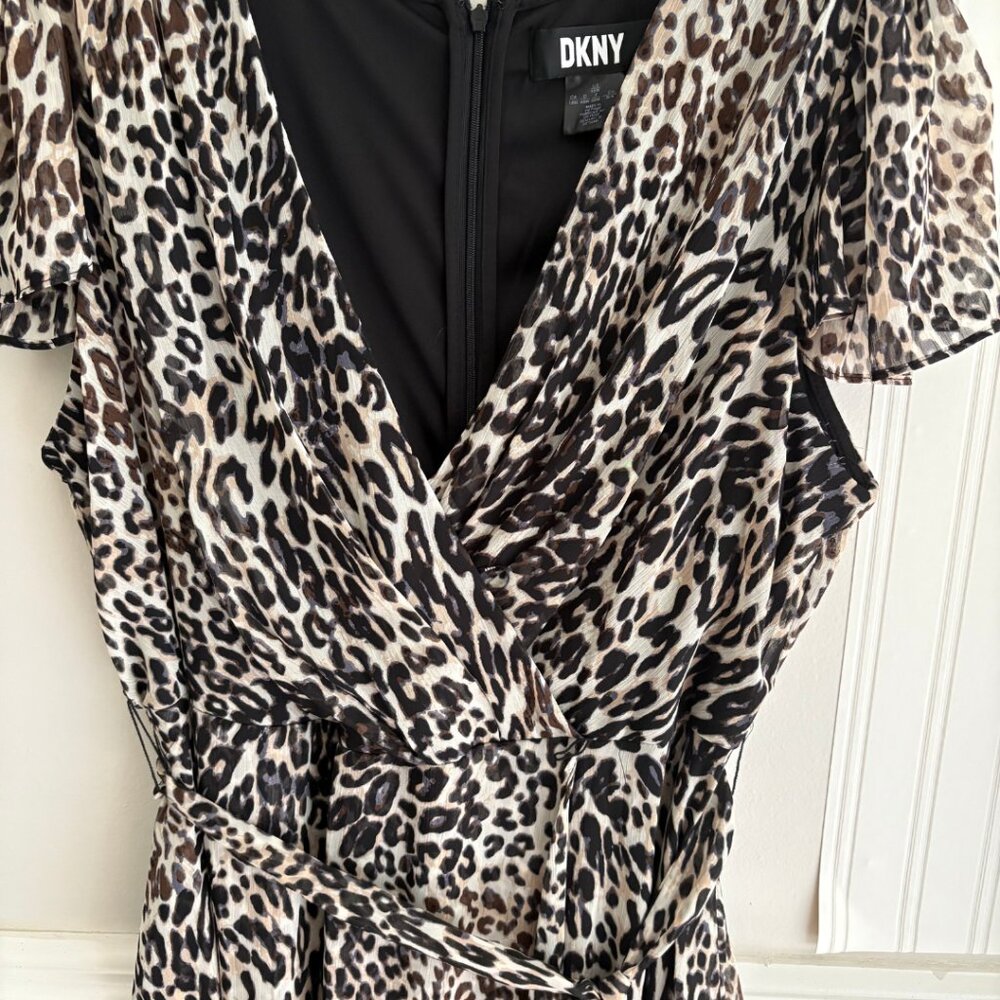 Leopard Print Wrap Dress